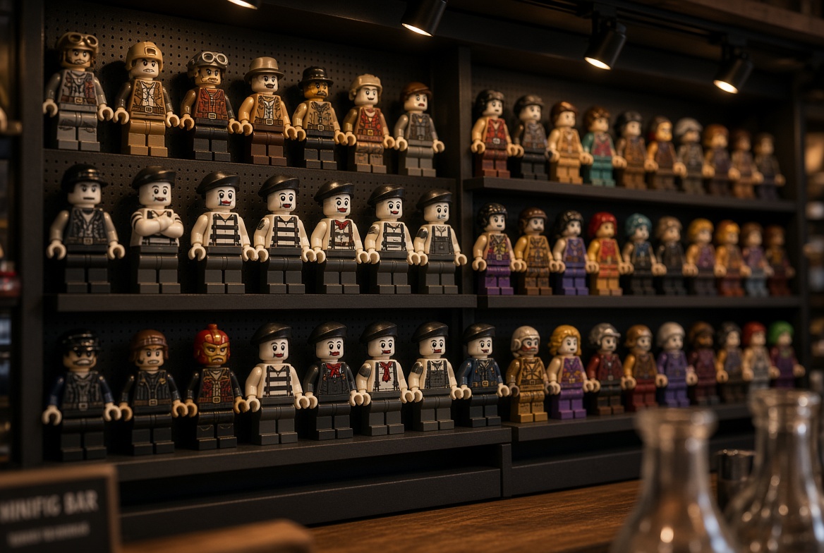 Custom minifigure bar wall